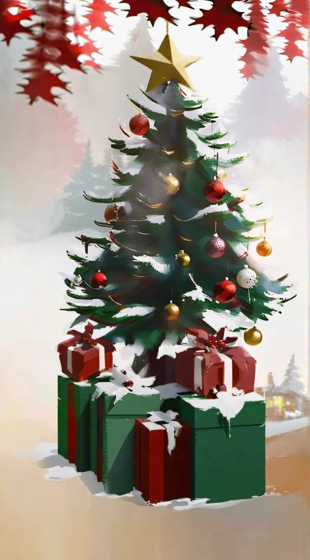 ai character: SMS Christmas💖 background