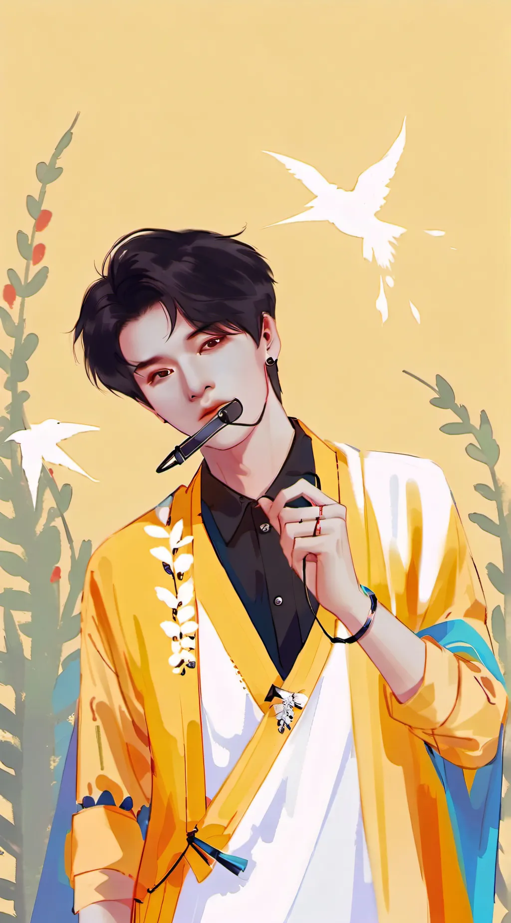 ai character: kim background