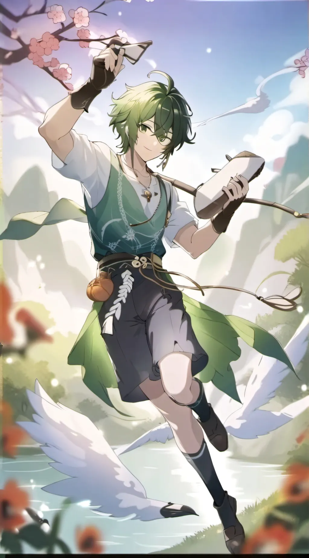 ai character: Deku background