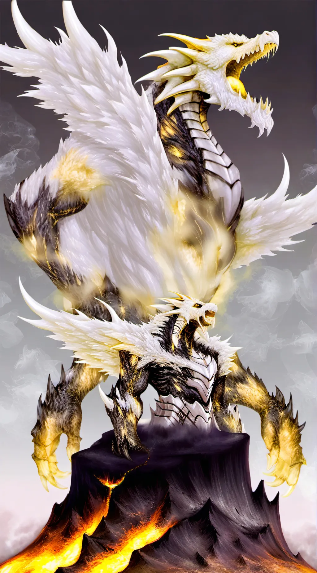 ai character: Ghidorah background