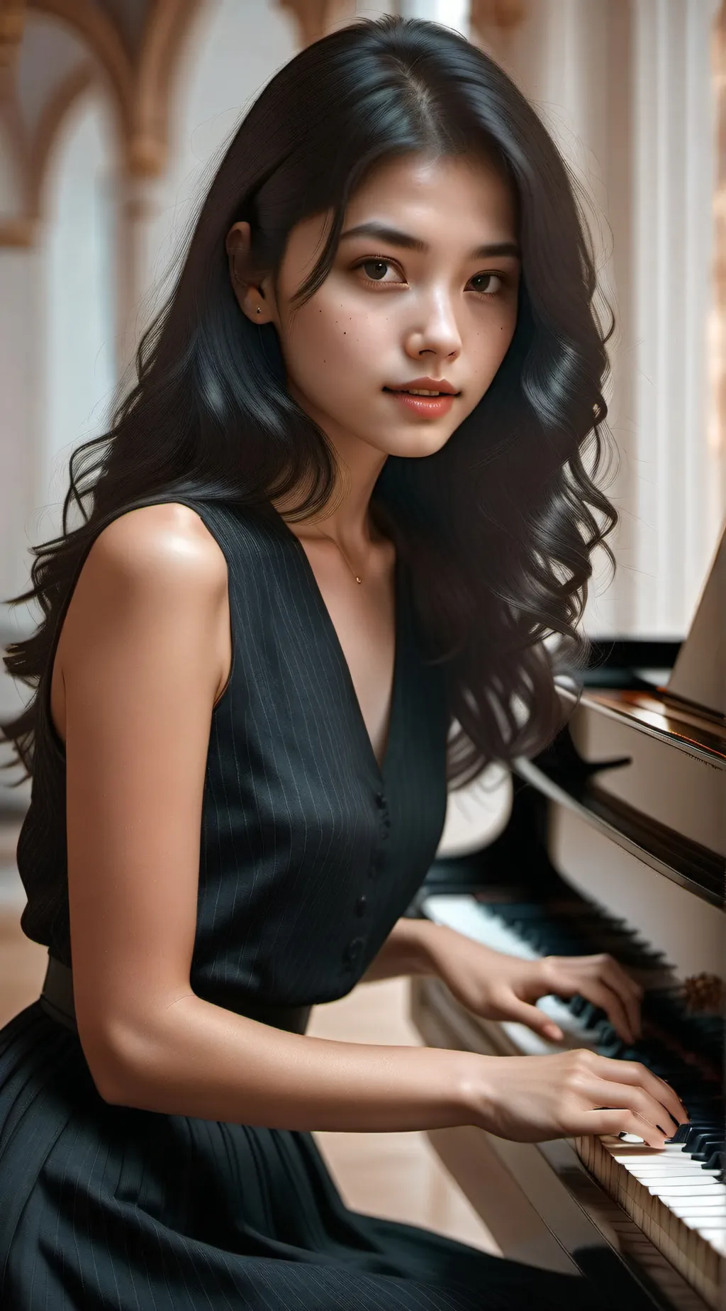 ai character: Amber Angel  background