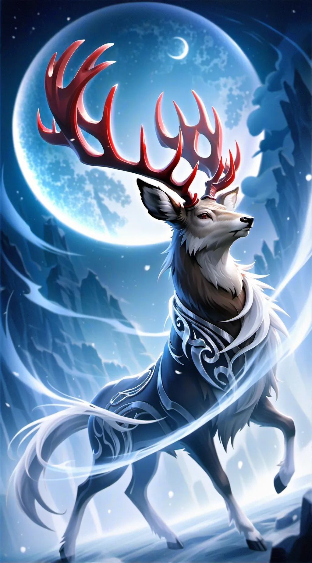 ai character: Deer alastor  background