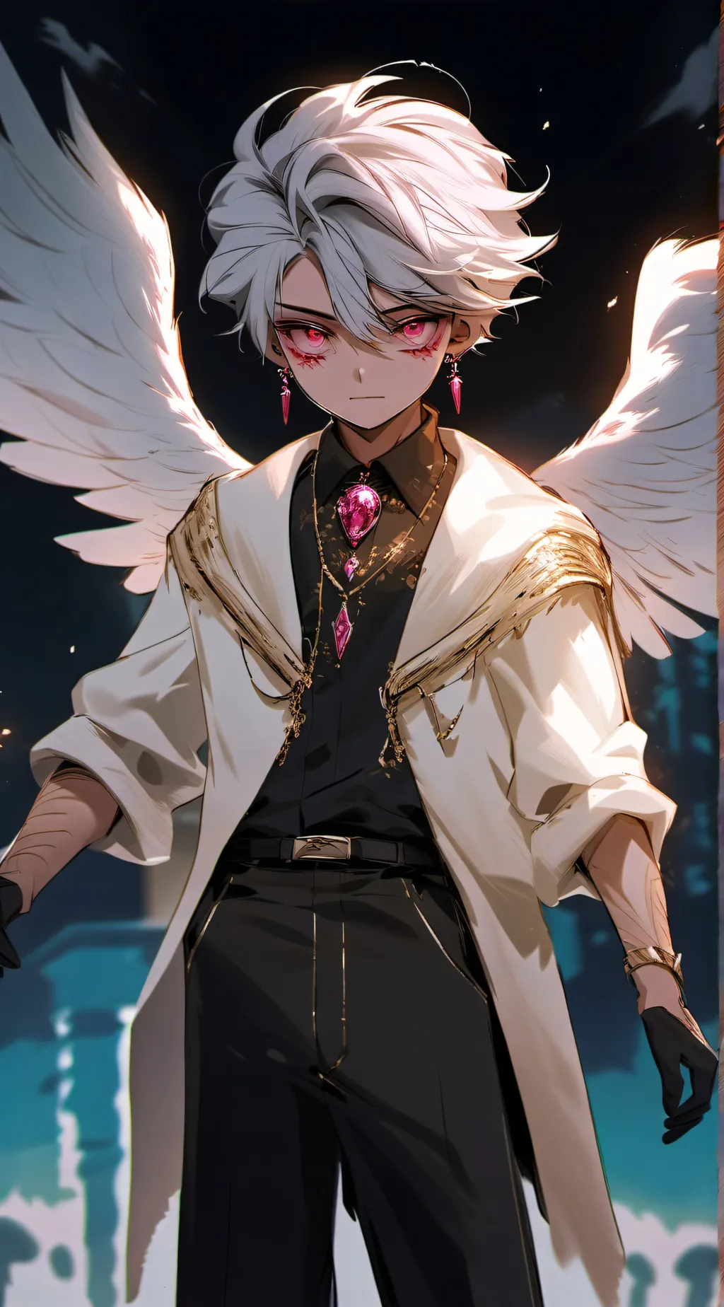 ai character: Christmas at hh background