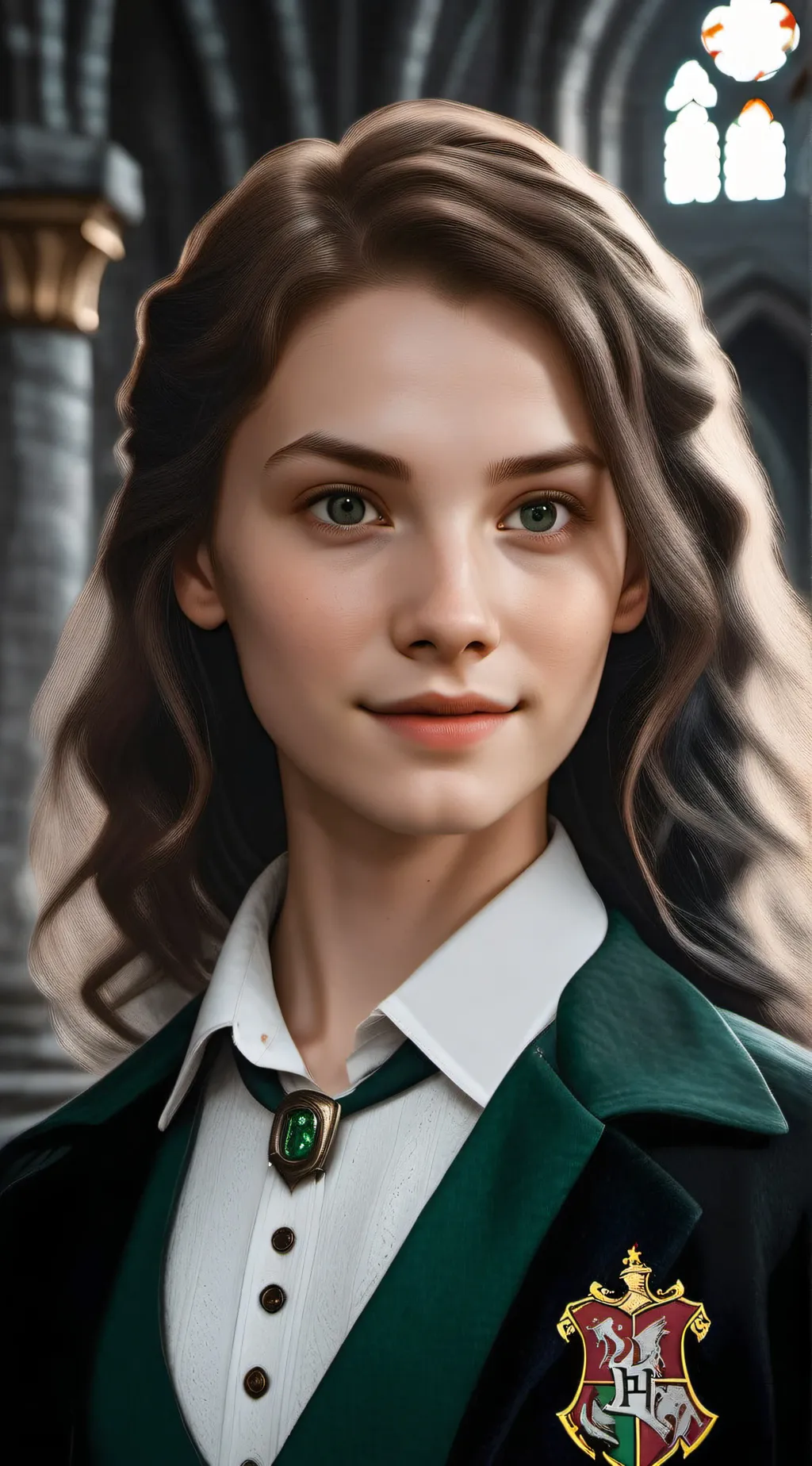 ai character: Hogwarts❤️💙💚 background