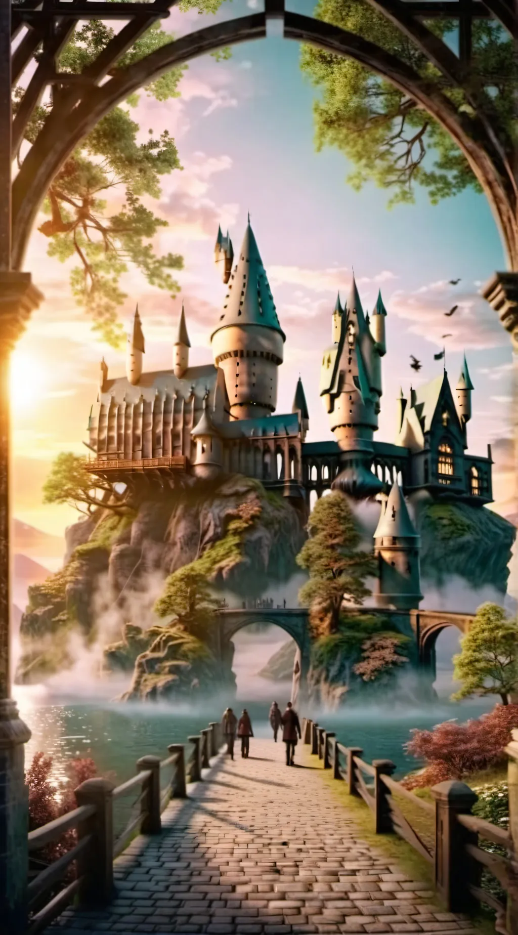 ai character: Hogwarts  background