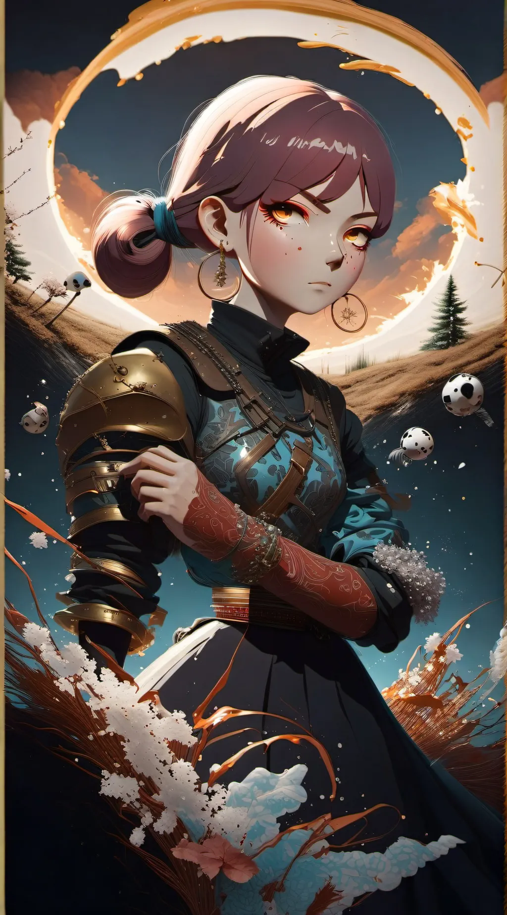 ai character: sky background