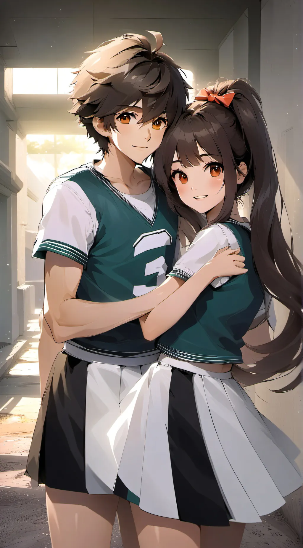 ai character: Alex and Lilly  background