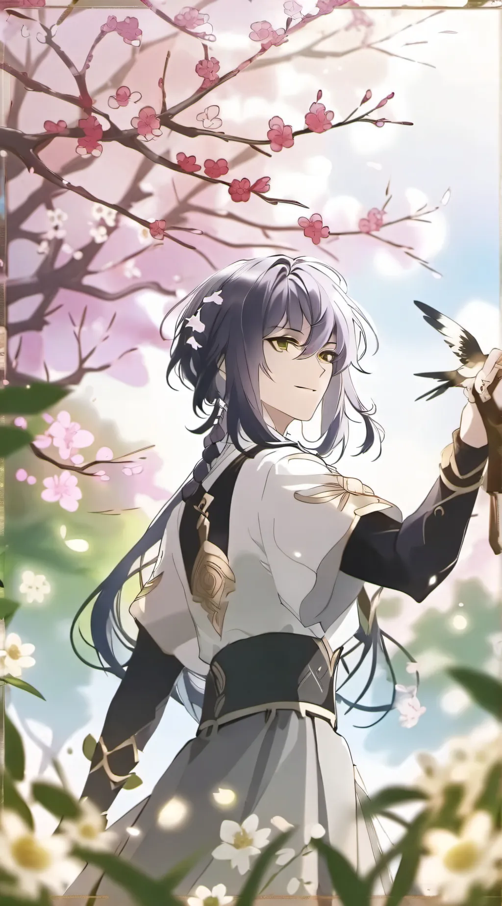 ai character: Rose background
