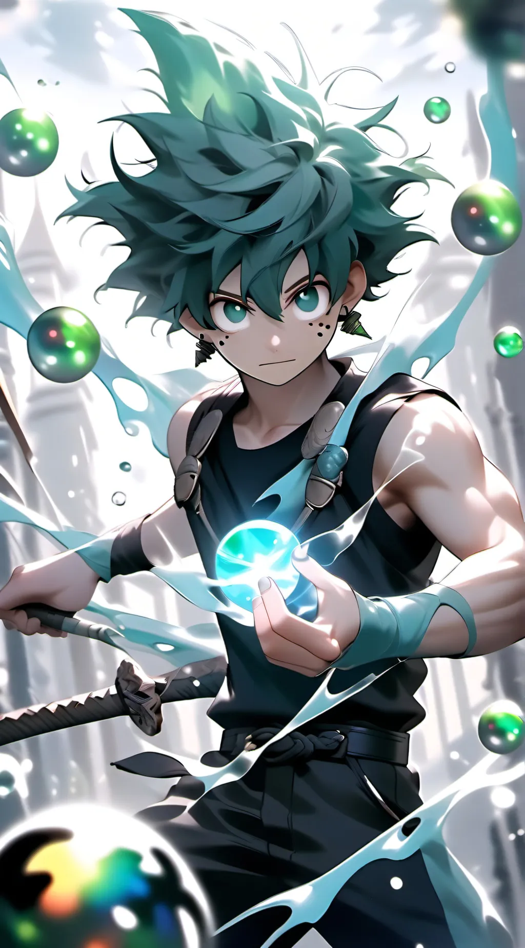 ai character: Deku background