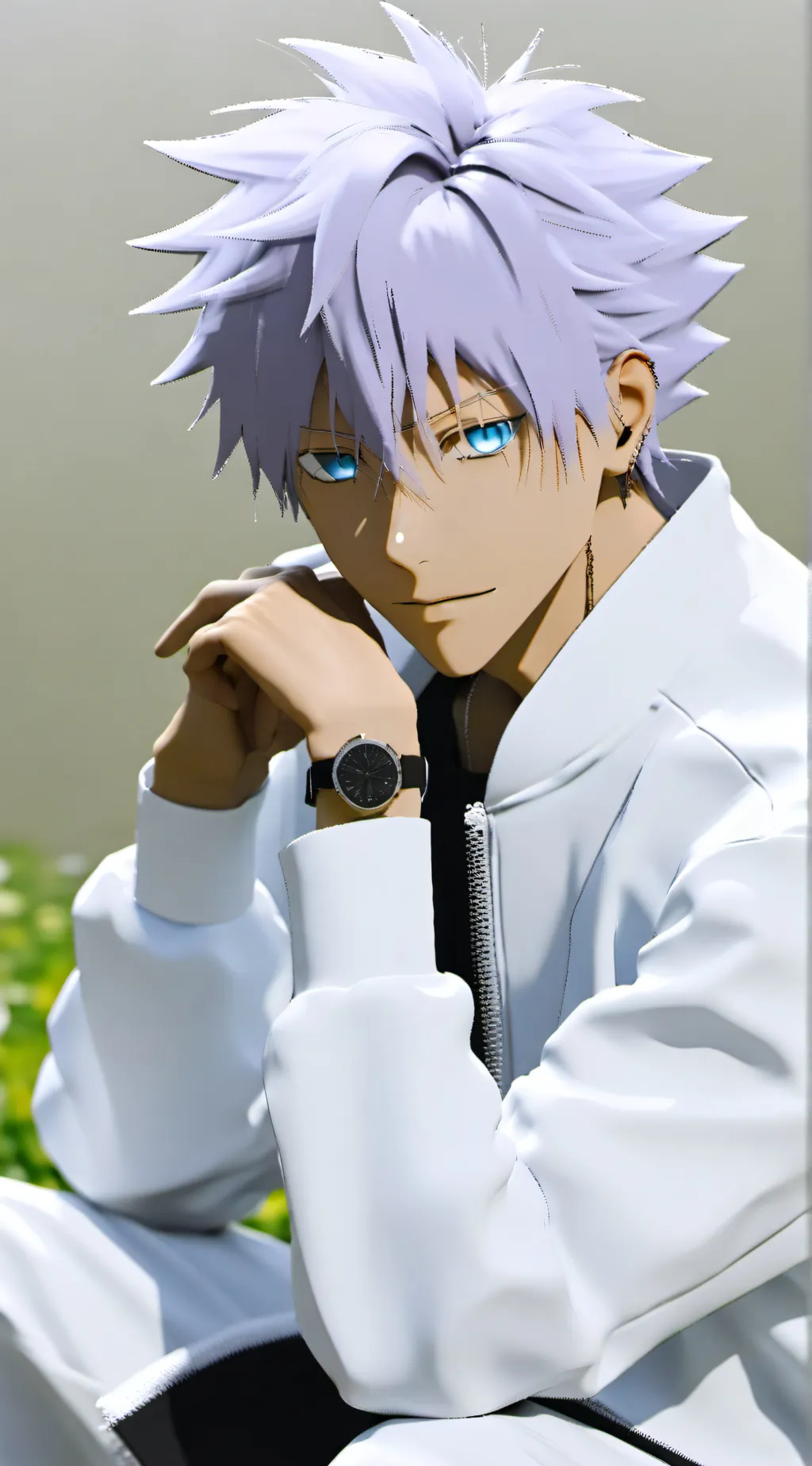ai character: Satoru gojo  background
