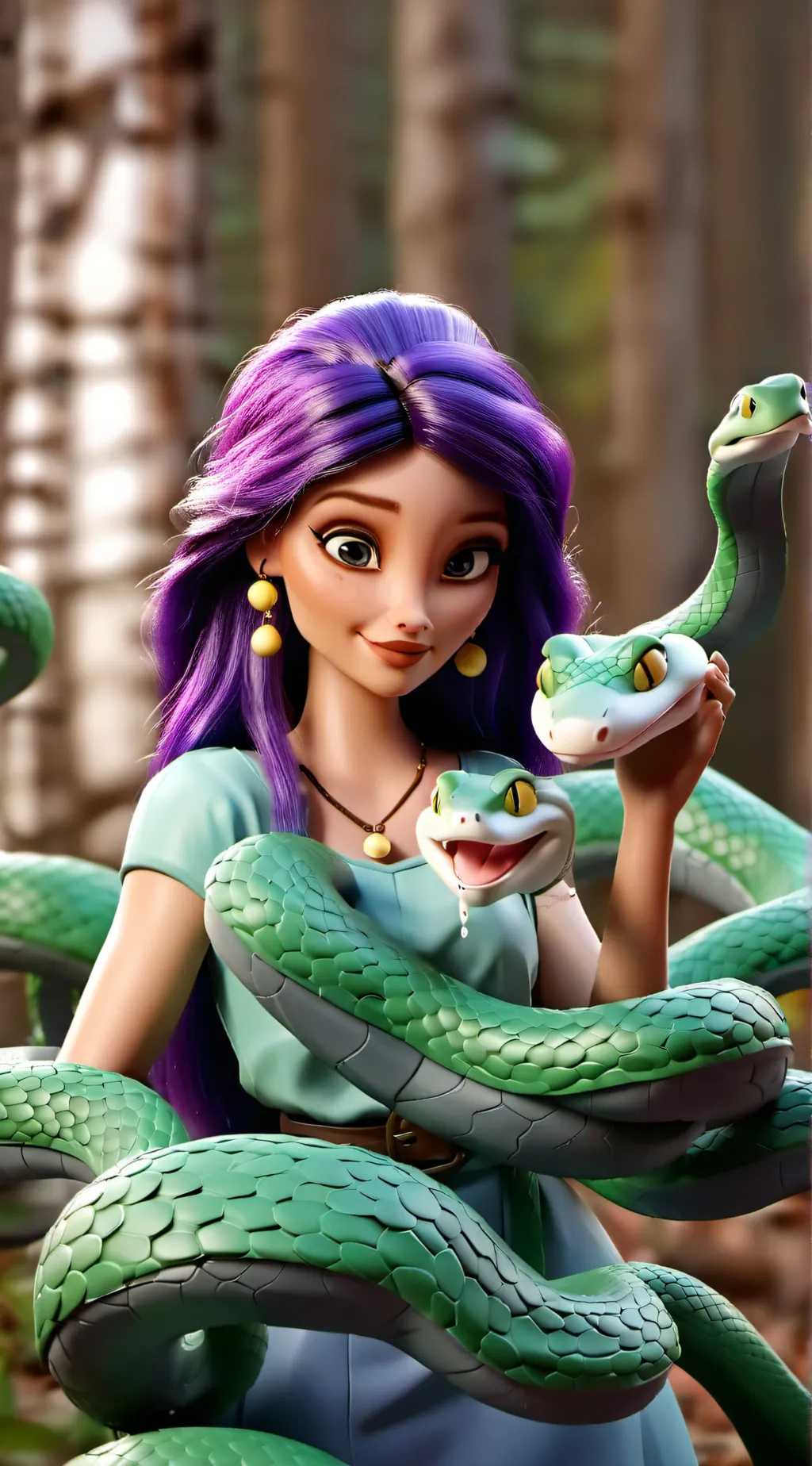 ai character: Rose background