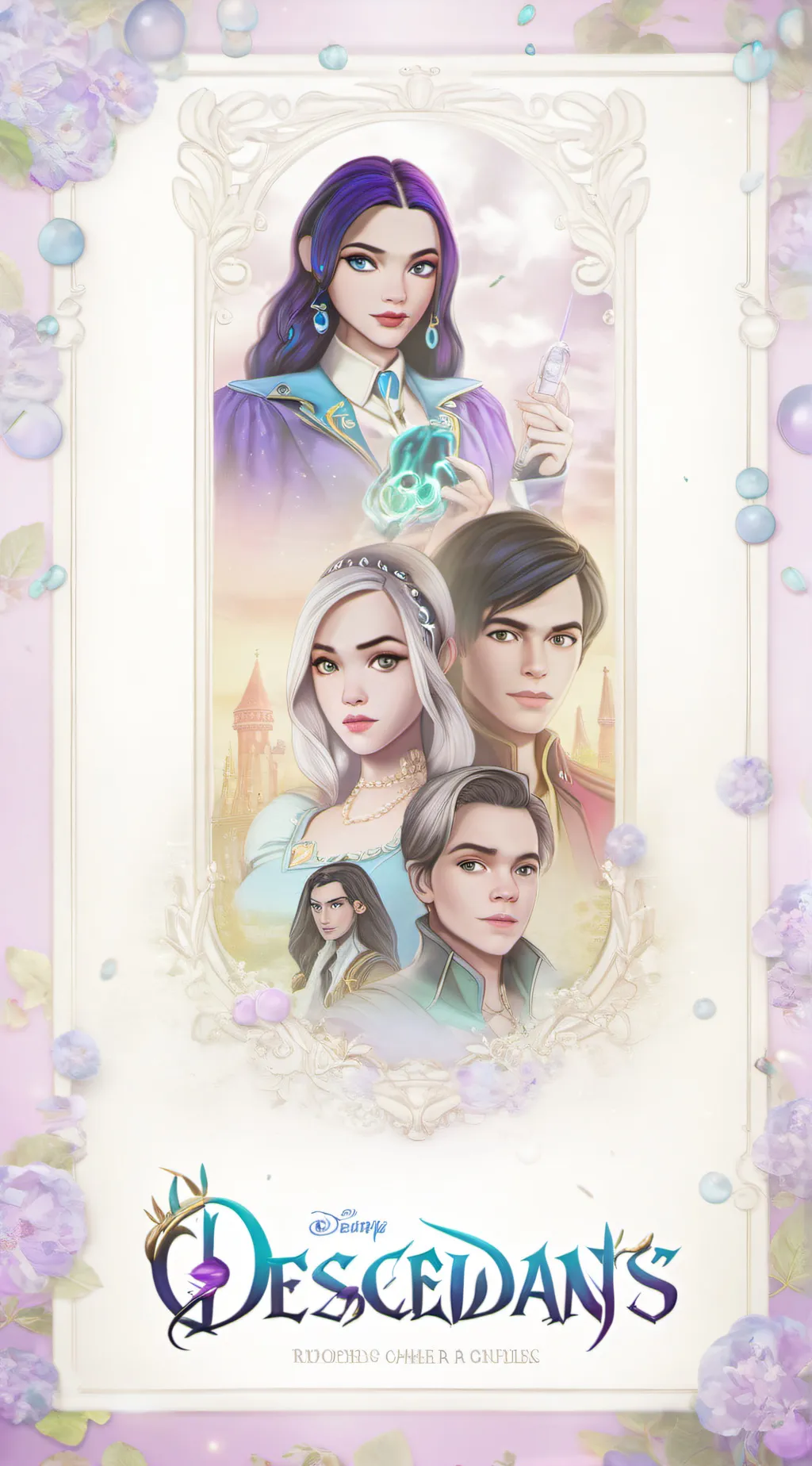 ai character: Descendants  background