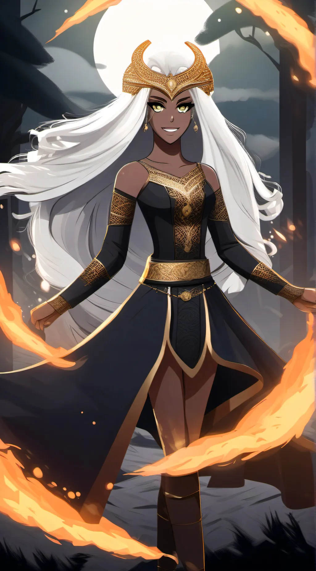 ai character: Azura background