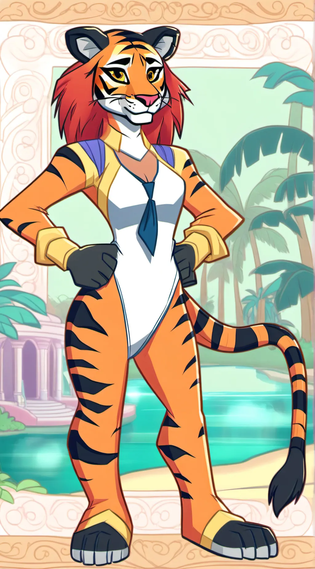ai character: Tigra background