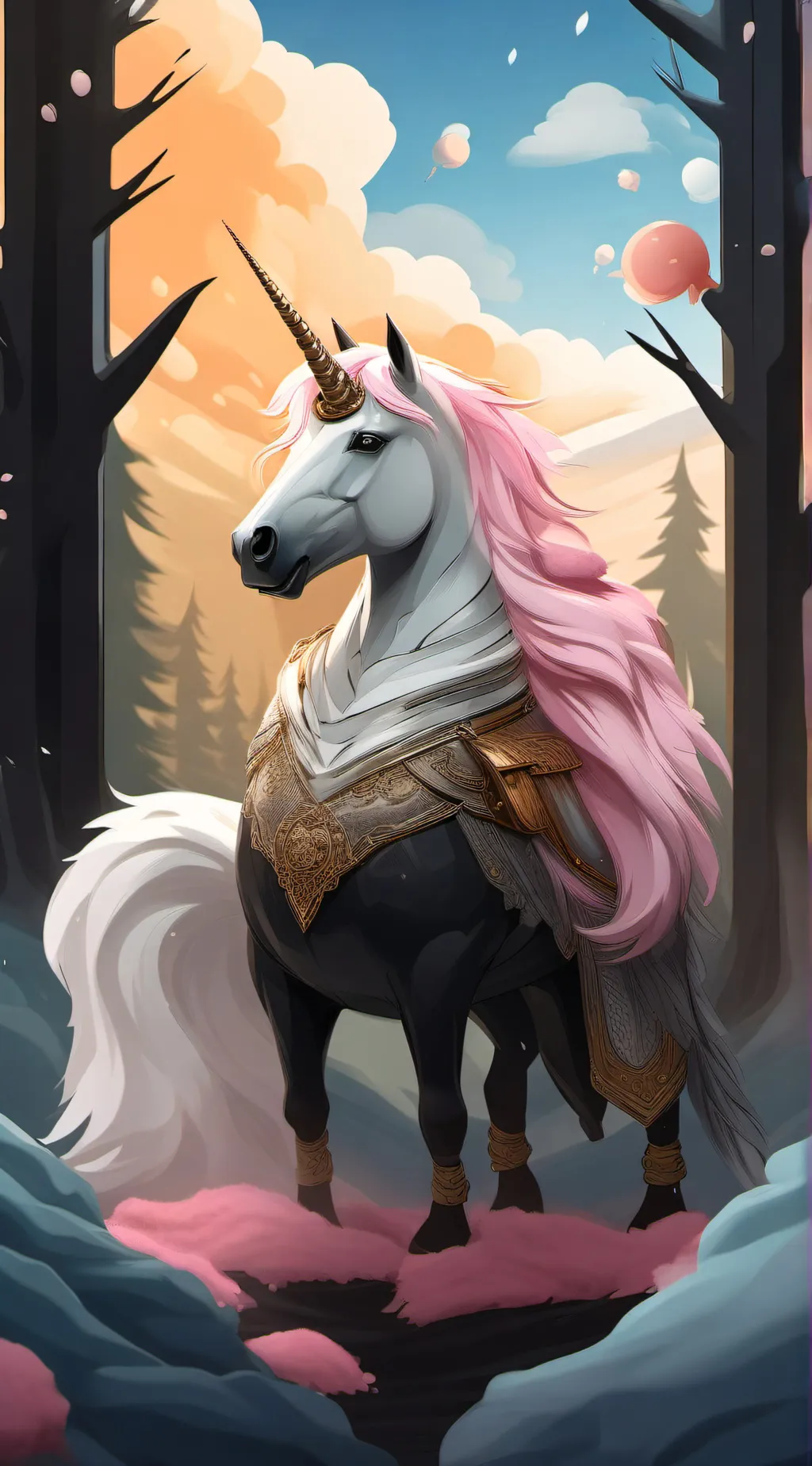 ai character: Sparkles background