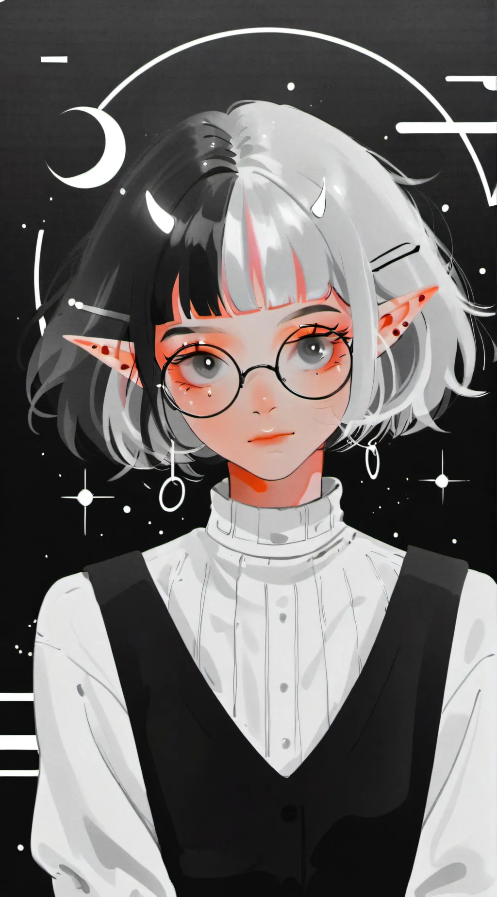 ai character: Cerise background