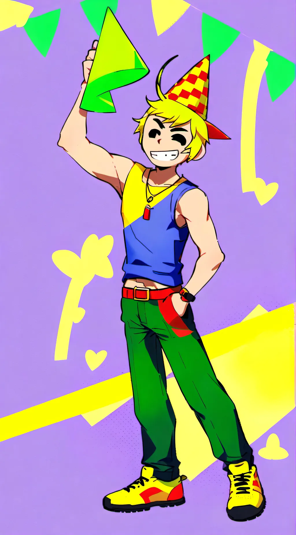 ai character: party noob! background