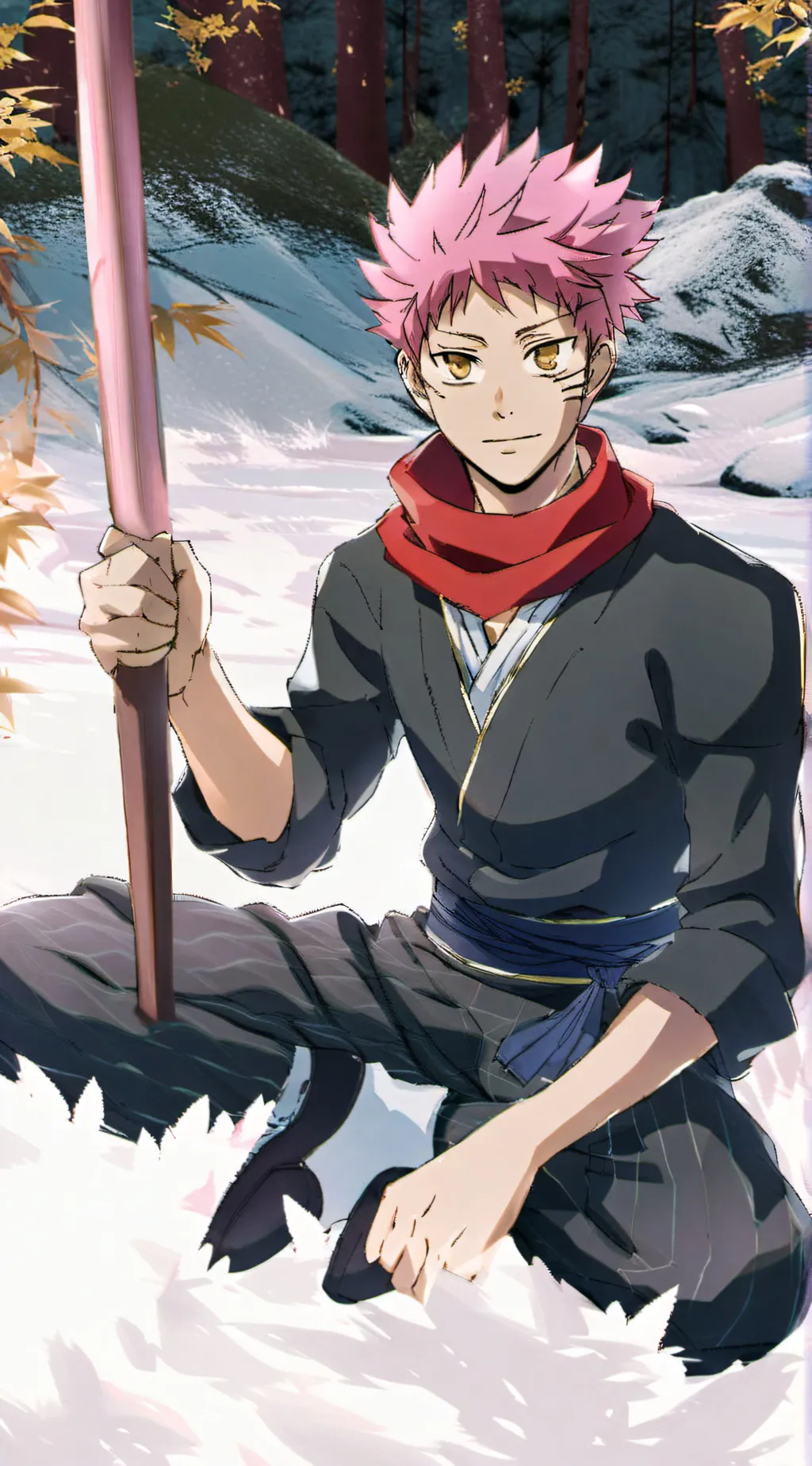 ai character: yuji itadori background