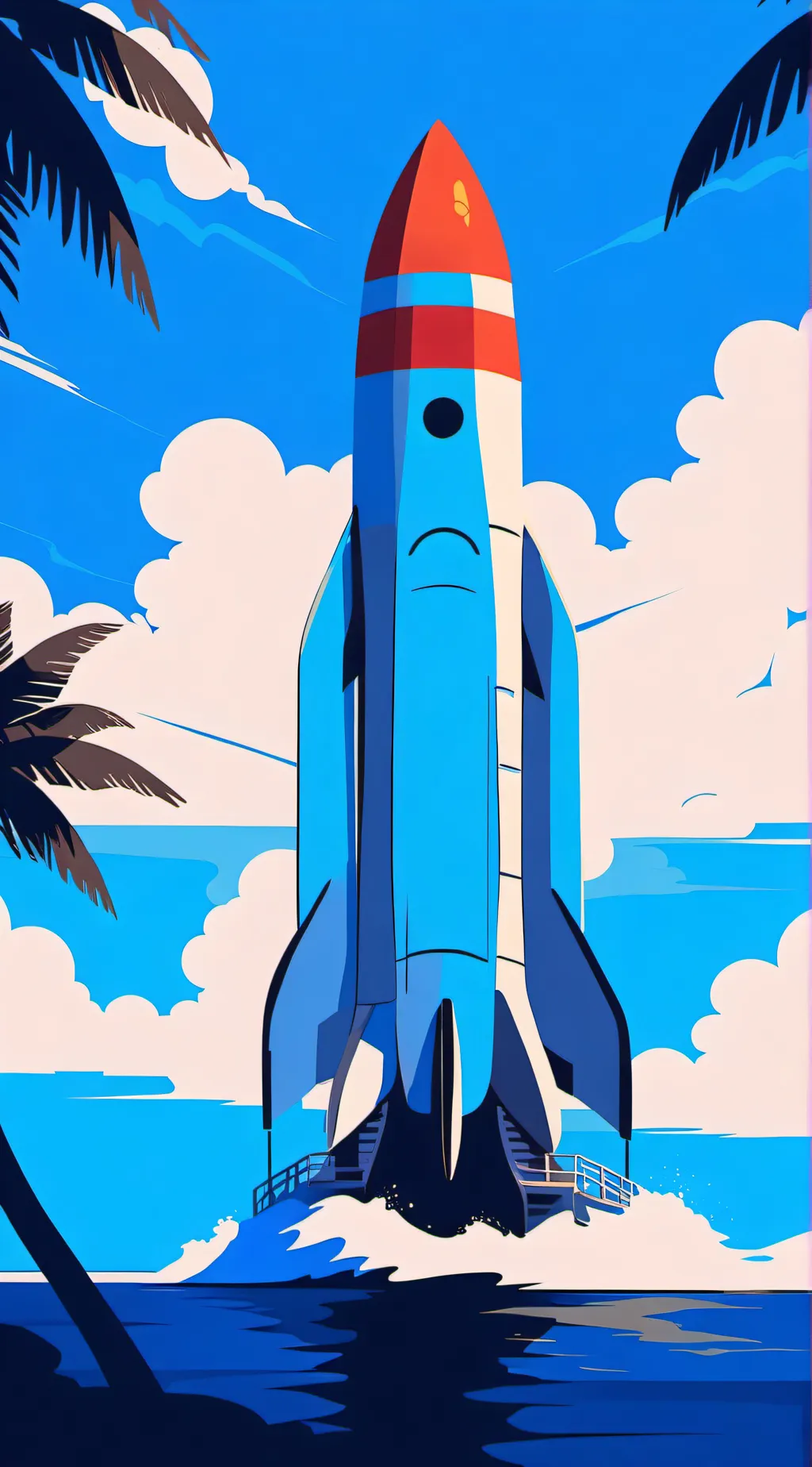ai character: rocket background