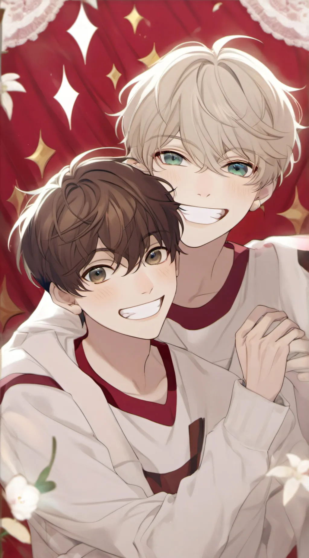 ai character: Luke and Andrew  background