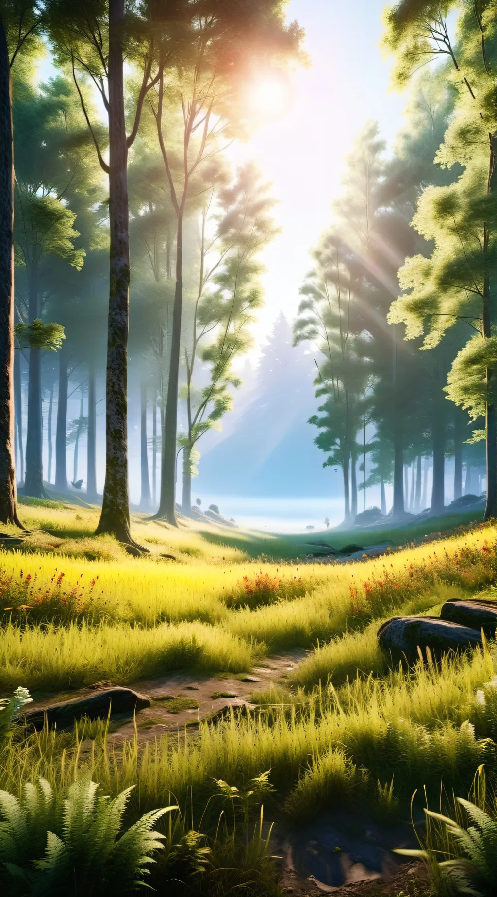 ai character: grass background