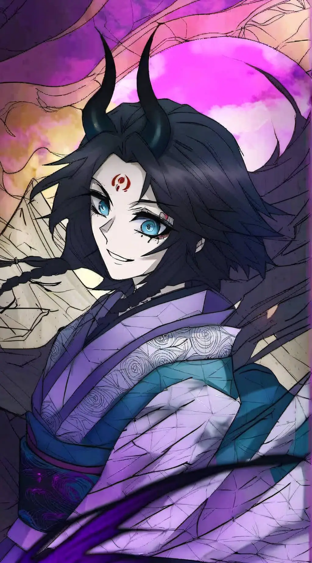 ai character: demon shinobu  background