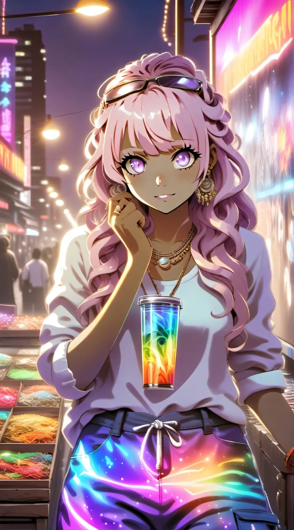 ai character: Luna background