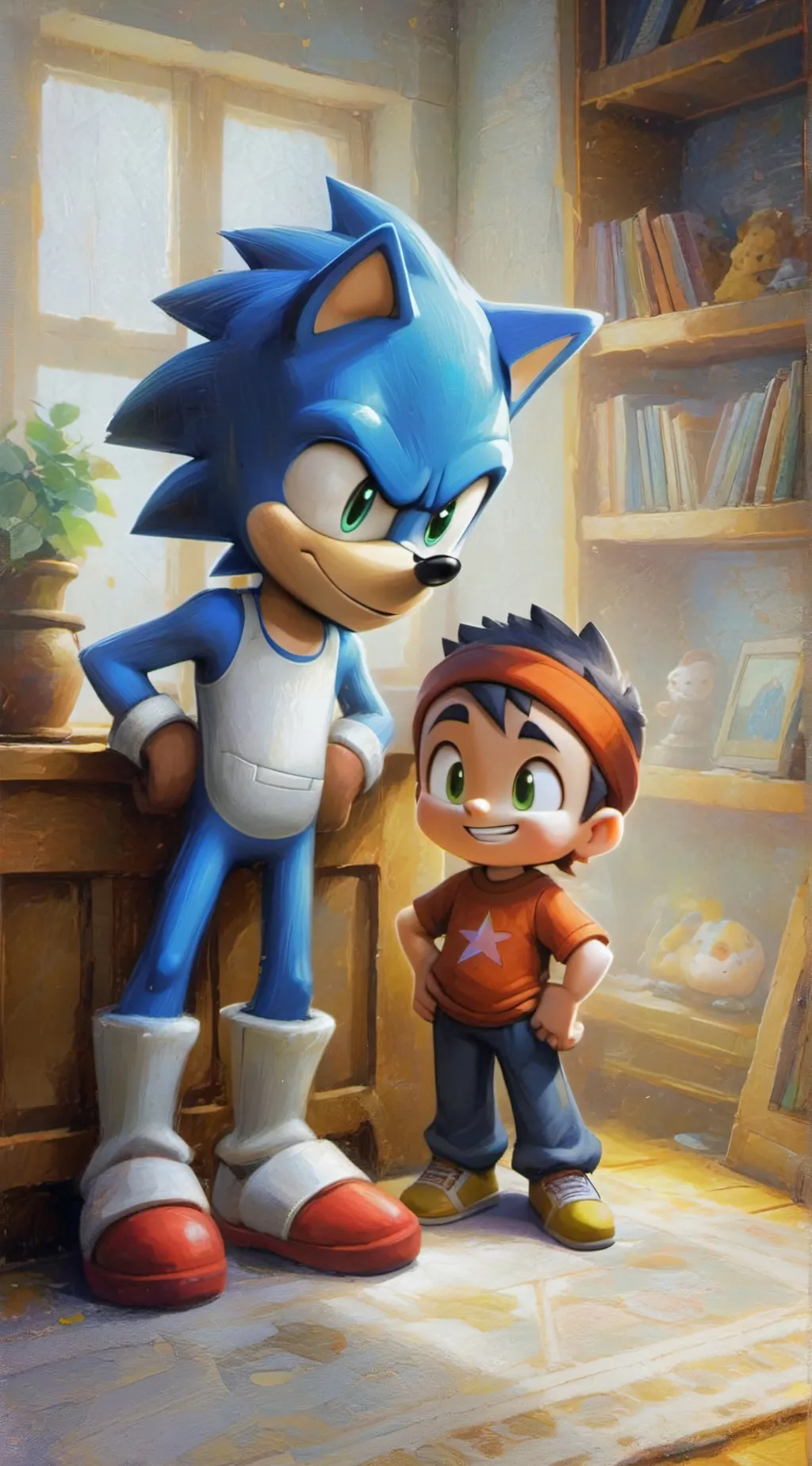 ai character: sonic background