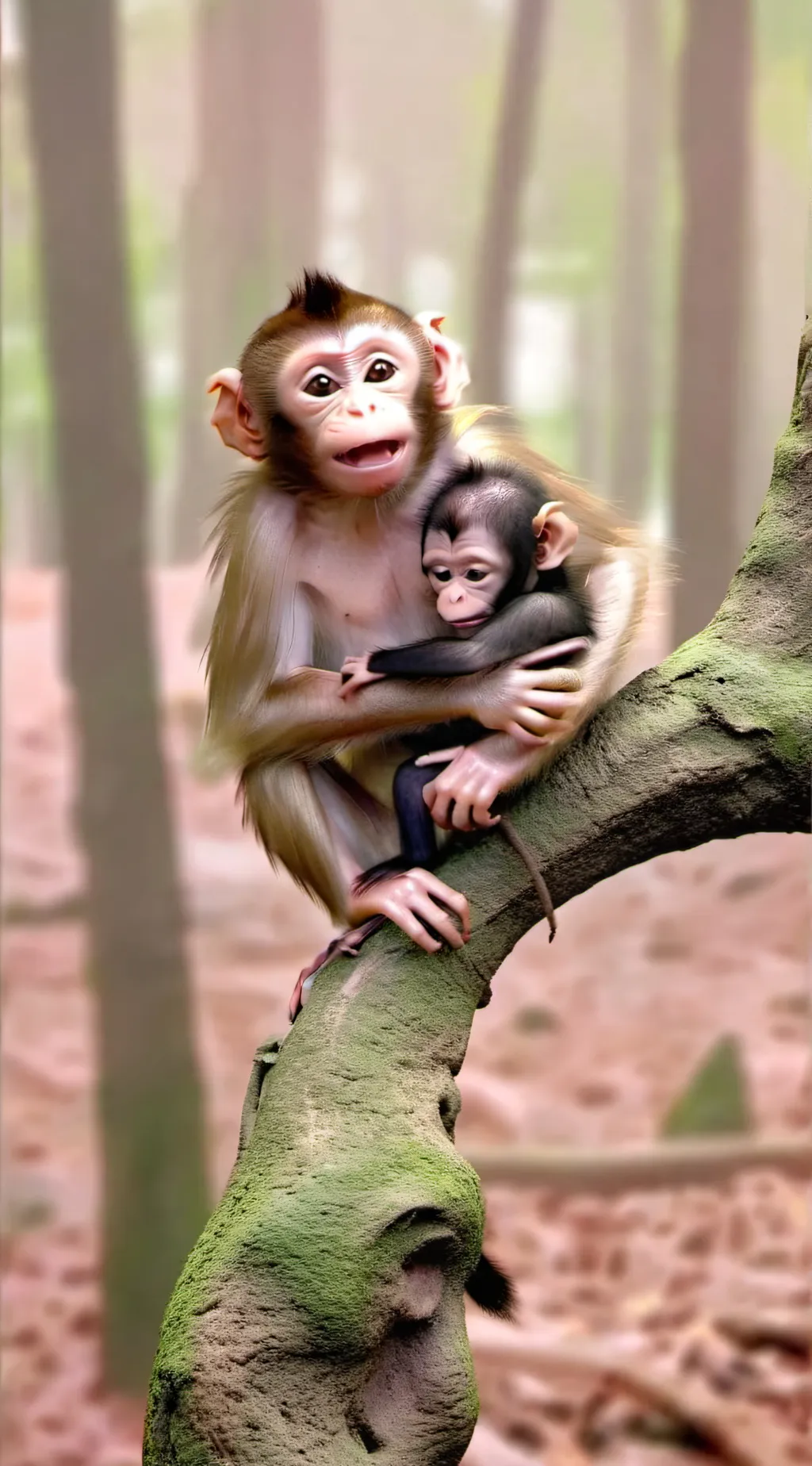 ai character: Cute Monkey background