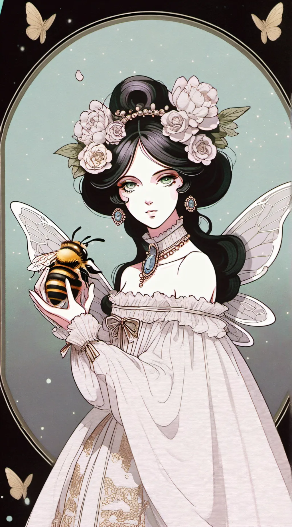 ai character: Fleur background