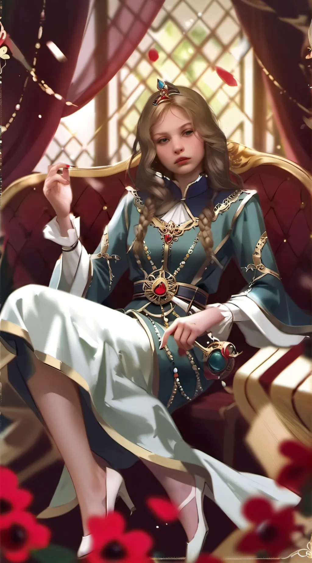 ai character: Peachy background