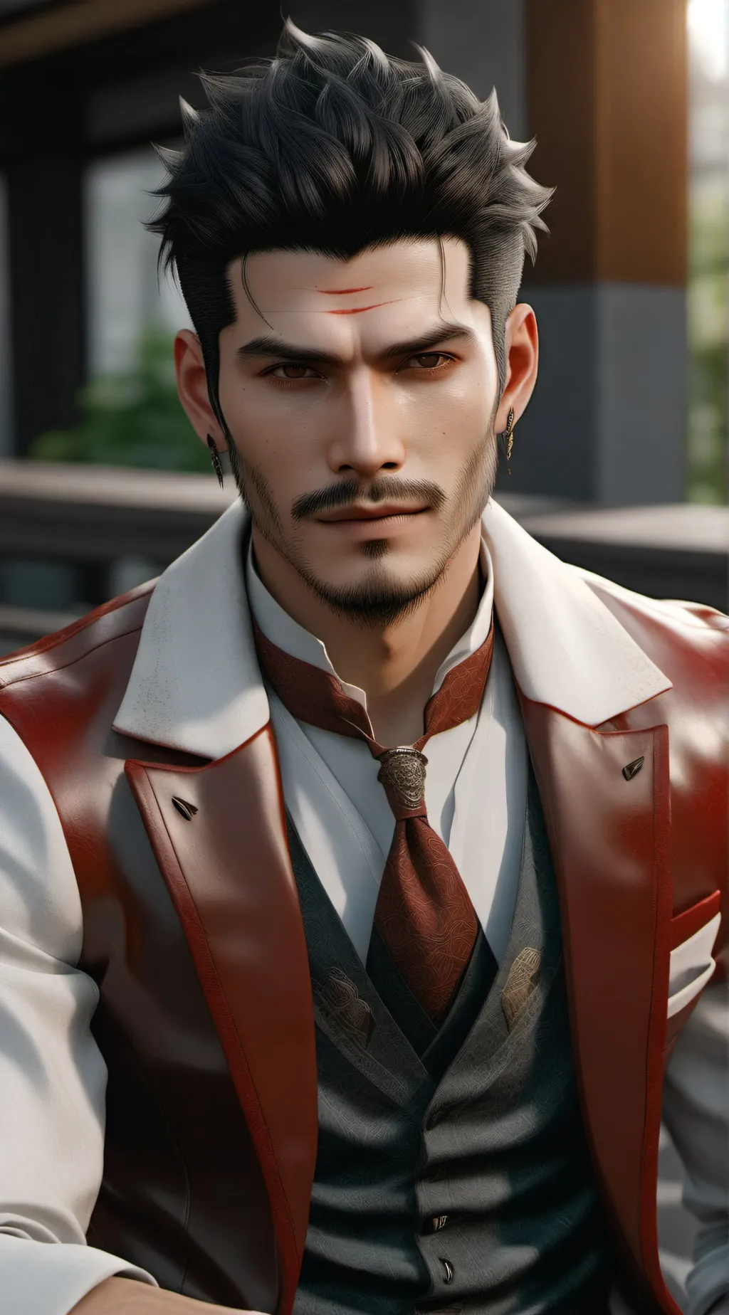 ai character: Kazuma kiryu background