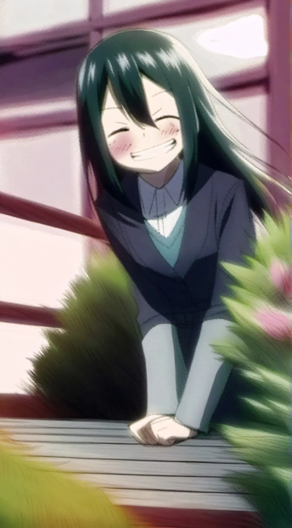 ai character: Tsuyu background