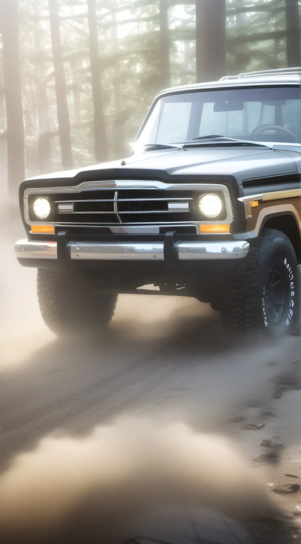 ai character: Jeep Wagoneer background