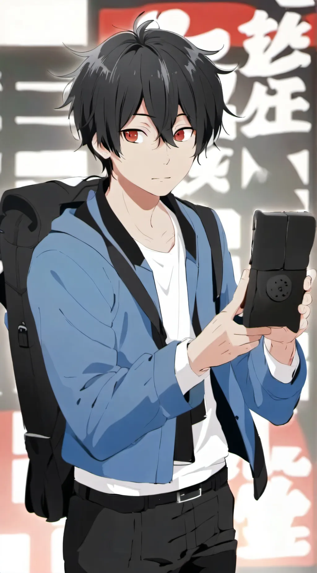 ai character: BLLK HIGH SCHOOL background