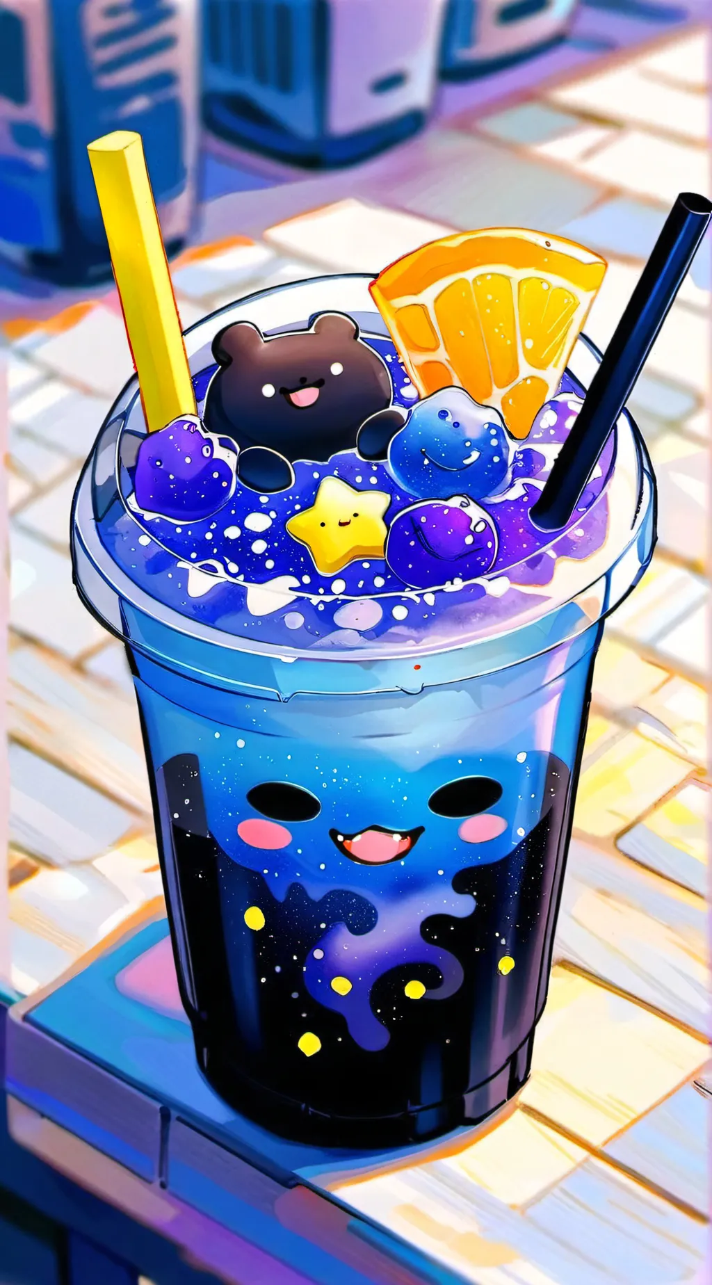 ai character: Boba *you name it* background