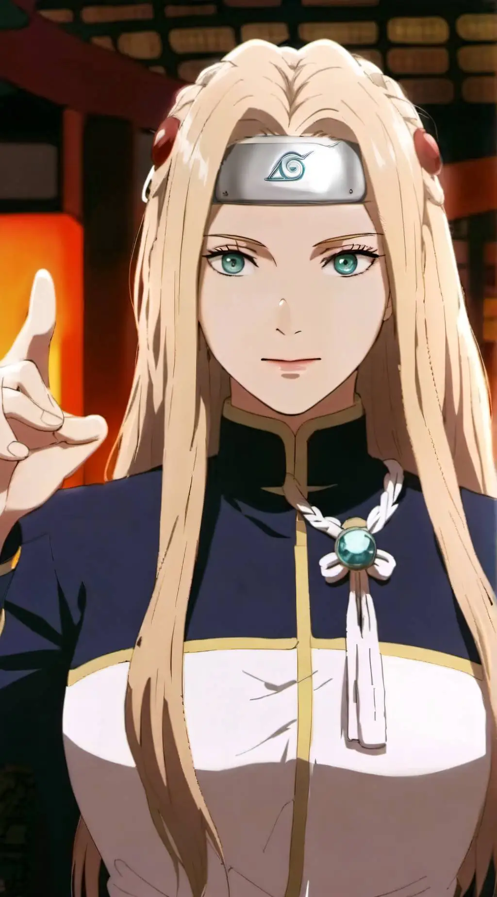 ai character: Lady Tsunade  background