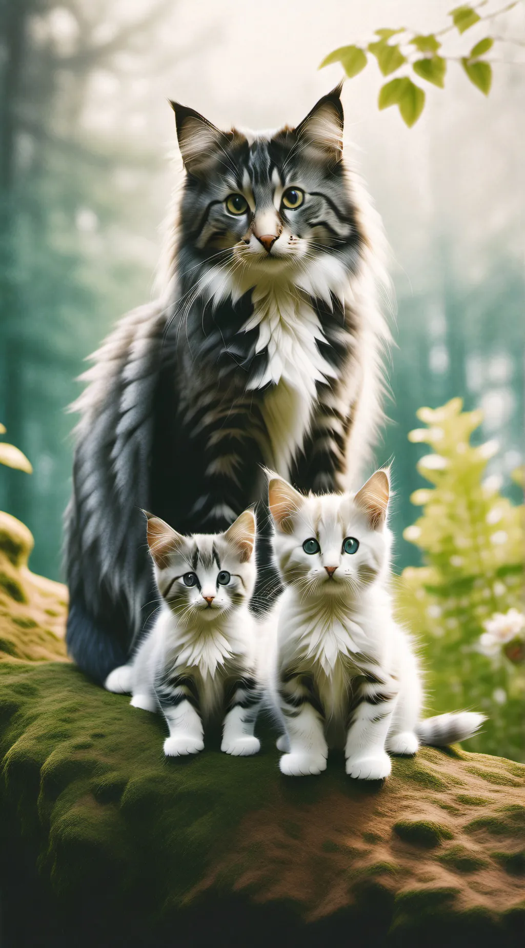 ai character: Cat family  background