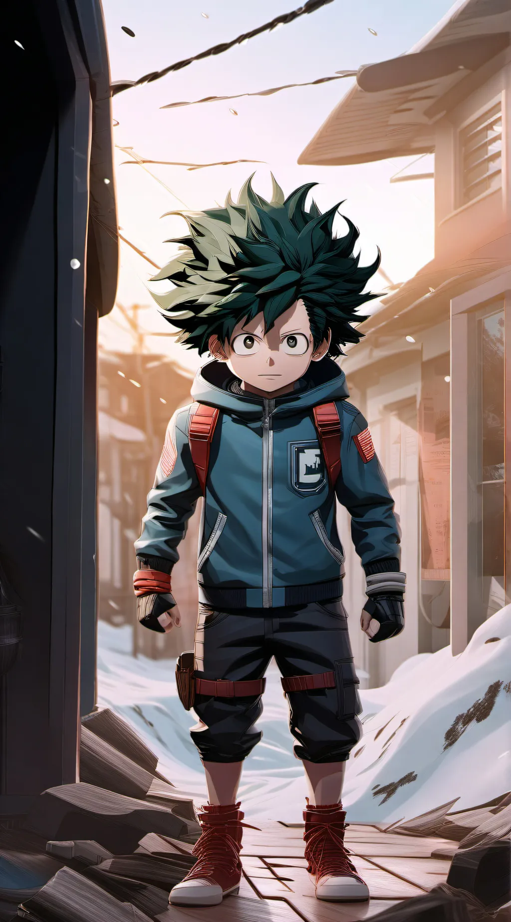ai character: MHA sad background