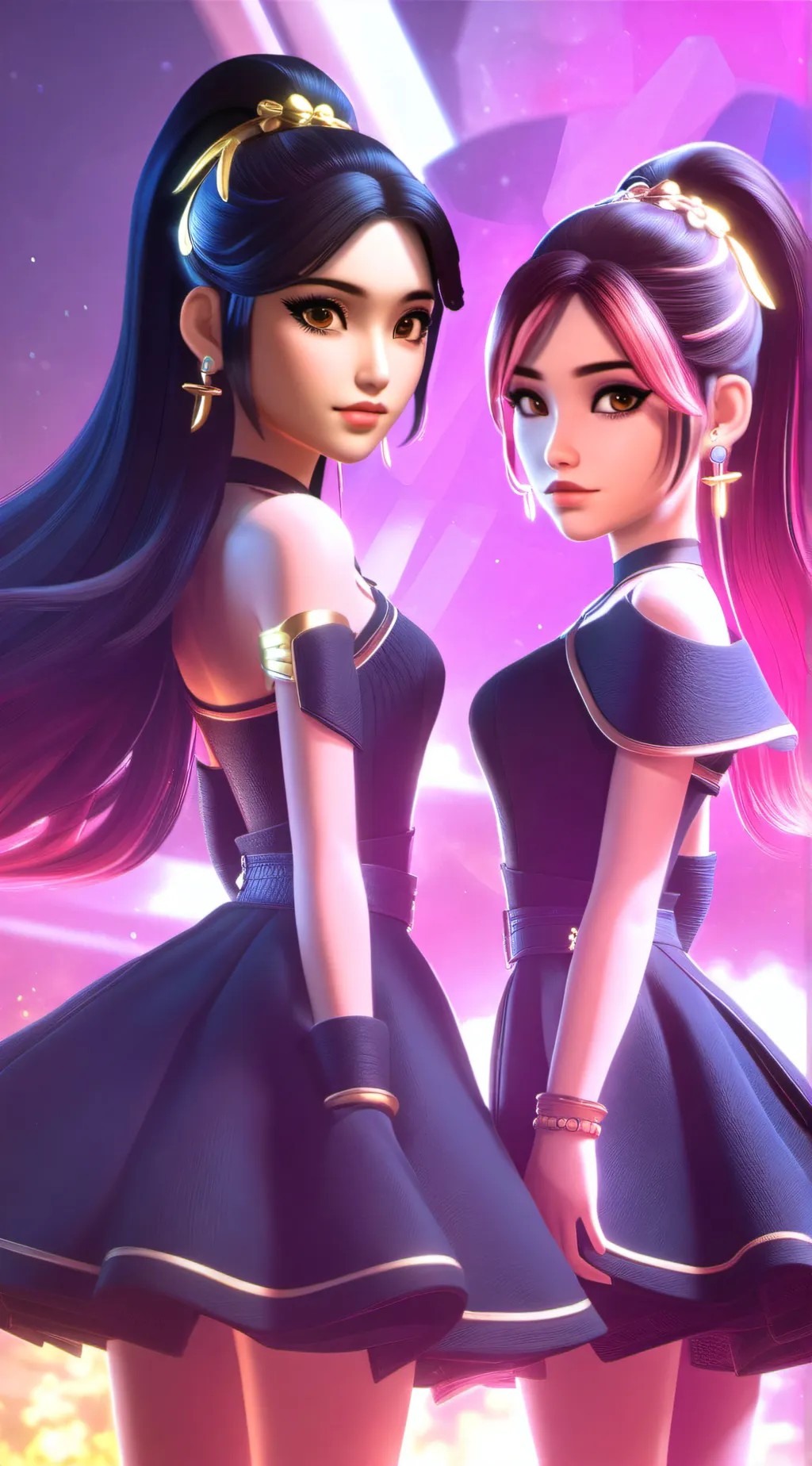 ai character: Karissa and Liv  background