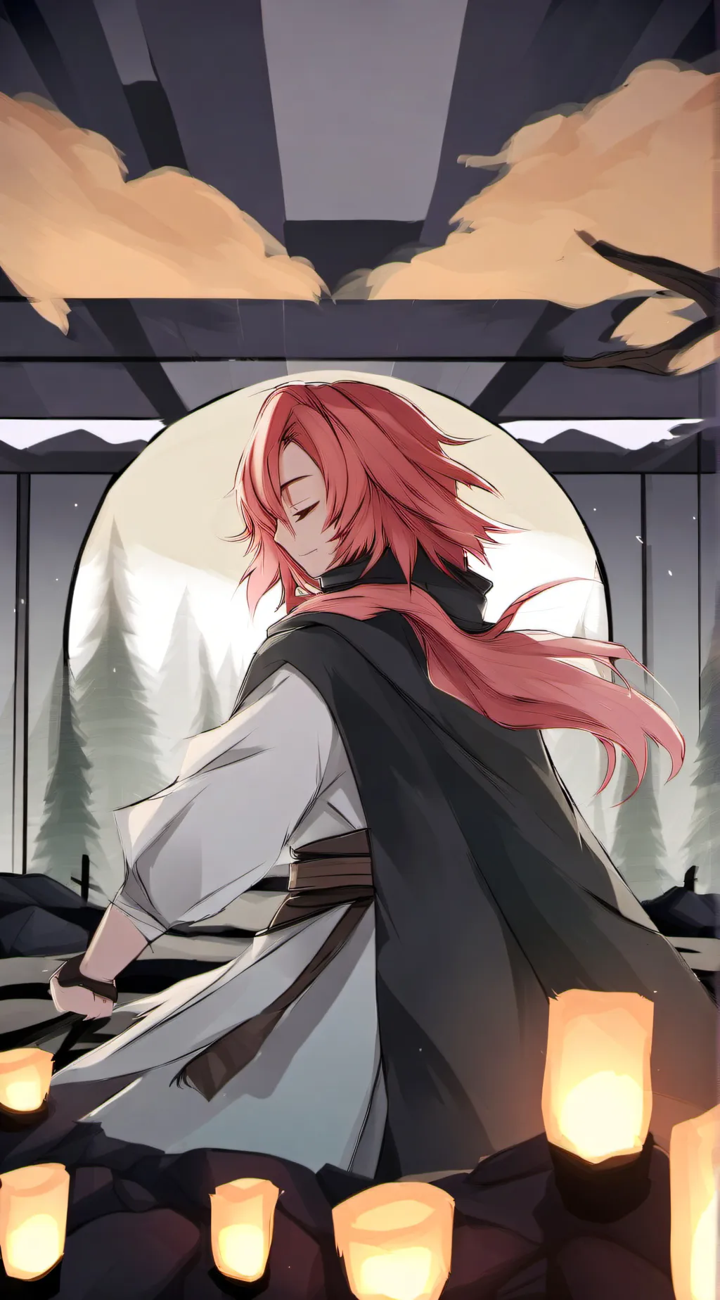 ai character: Yandere Mitsuri  background