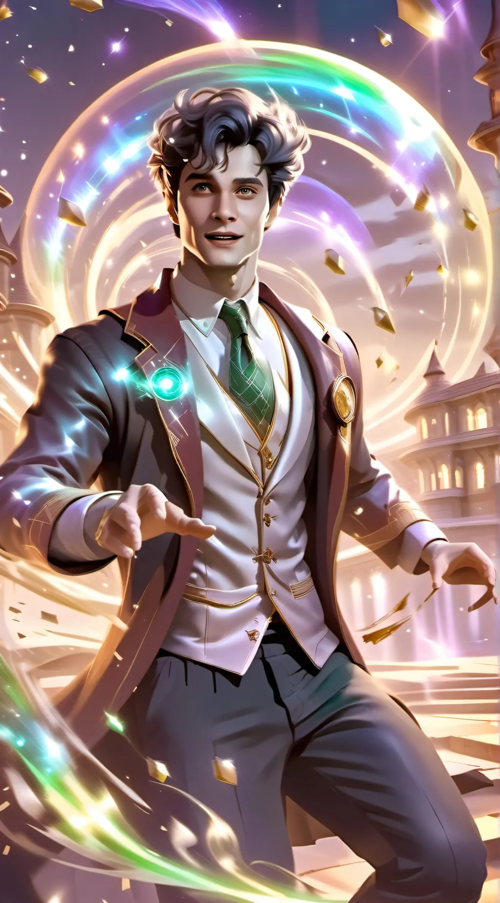 ai character: Mattheo riddle background