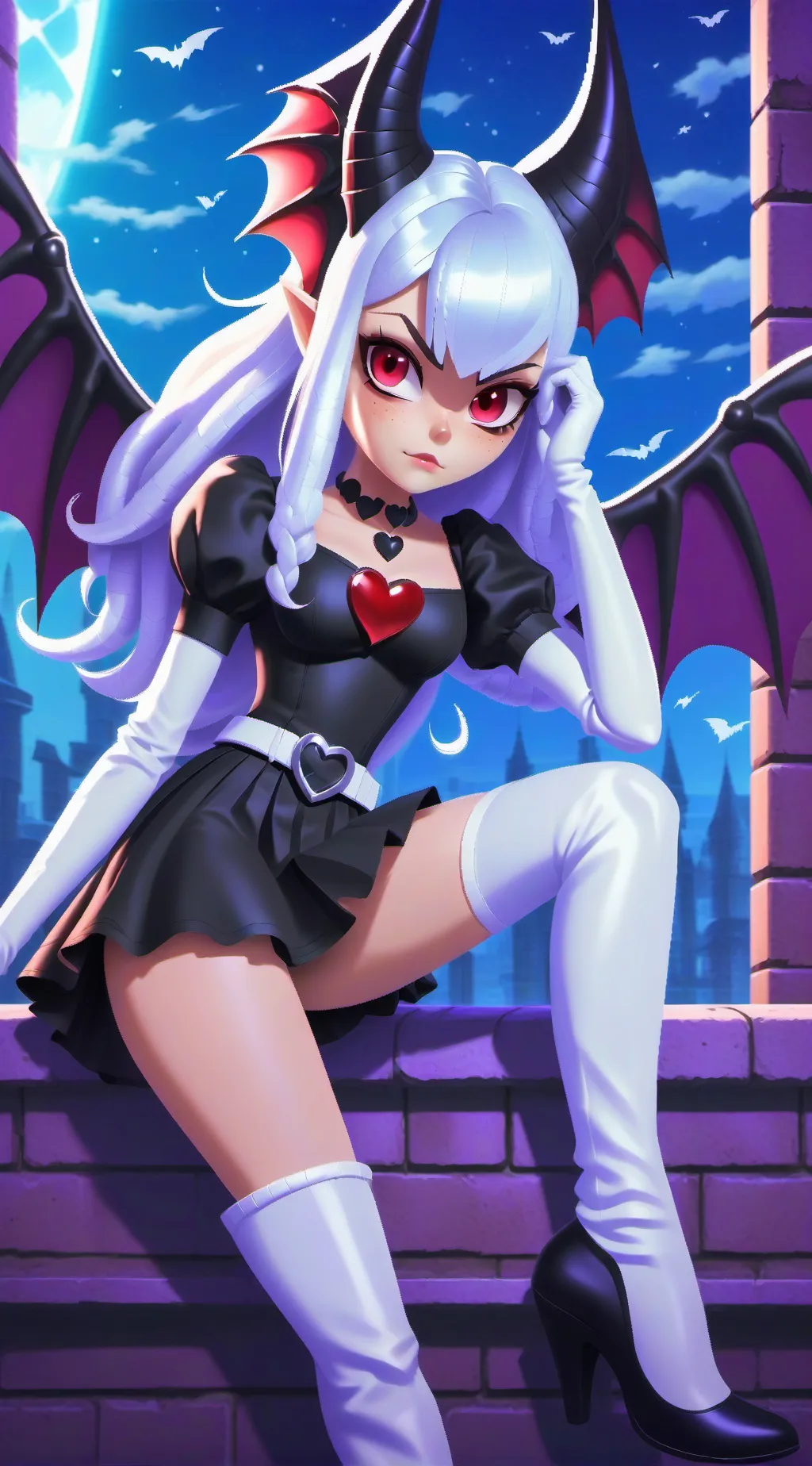 ai character: rouge bat  background