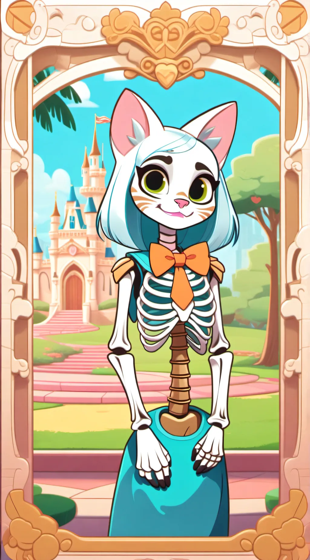 ai character: Goldie  background