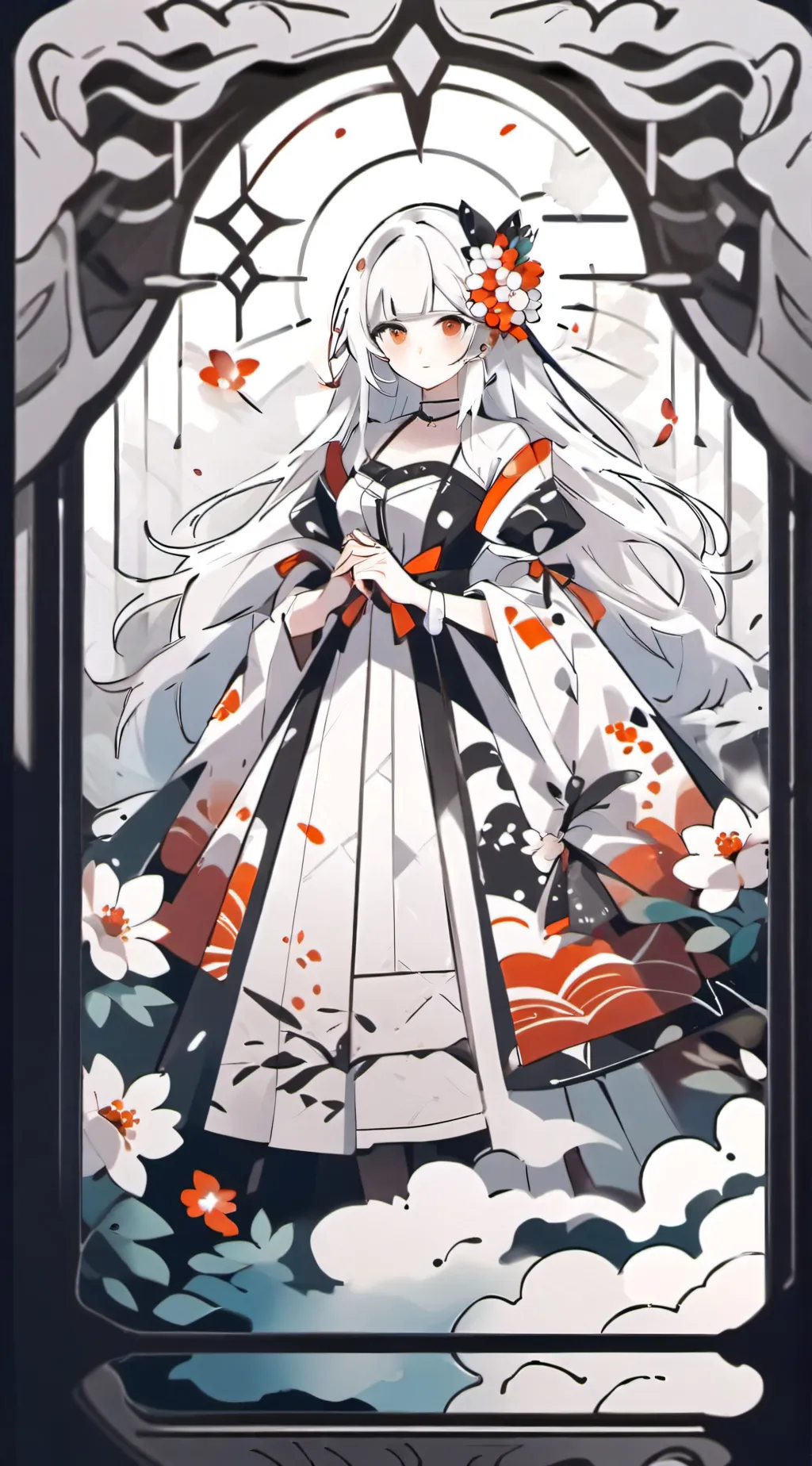 ai character: Rose background