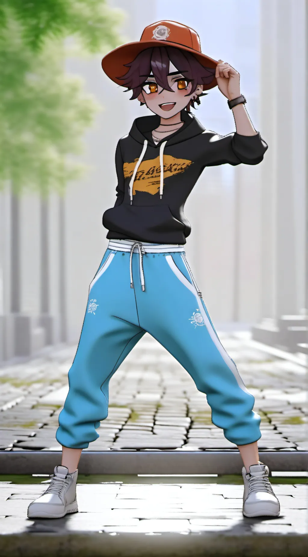 ai character: Chris  background