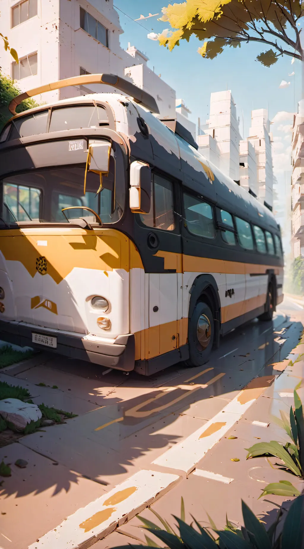 ai character: DS road trip background