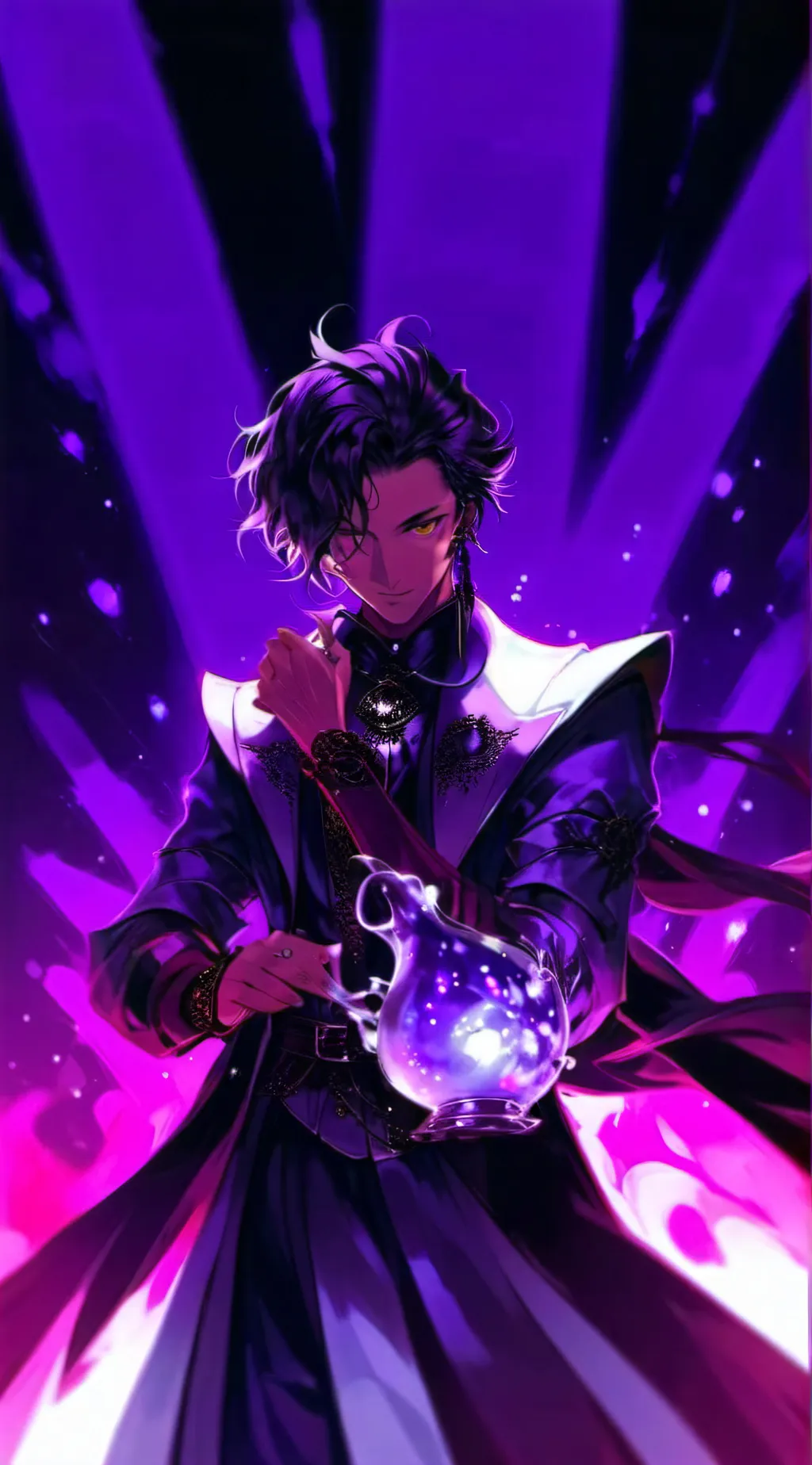 ai character: James Blackman  background