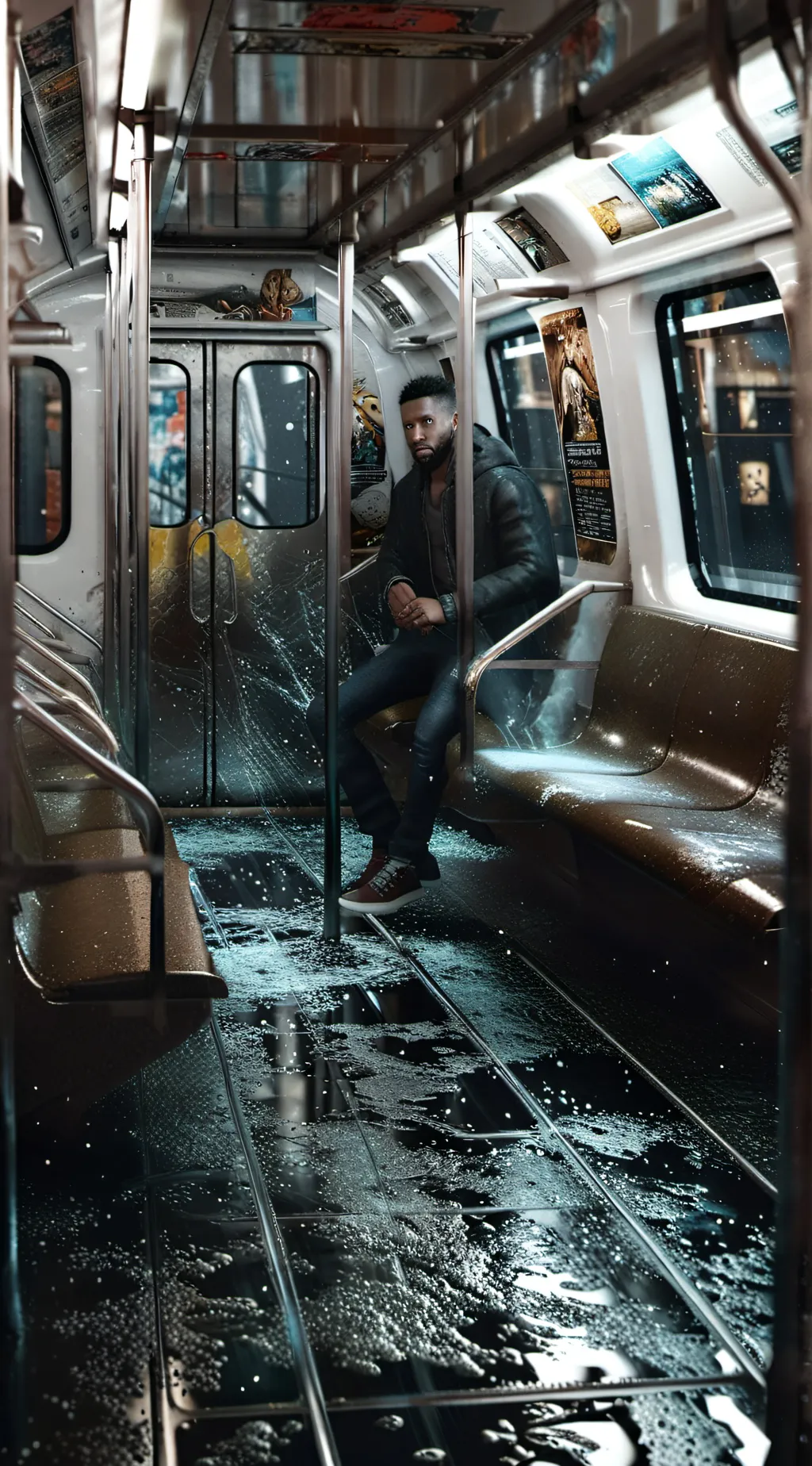 ai character: subway surfers  background