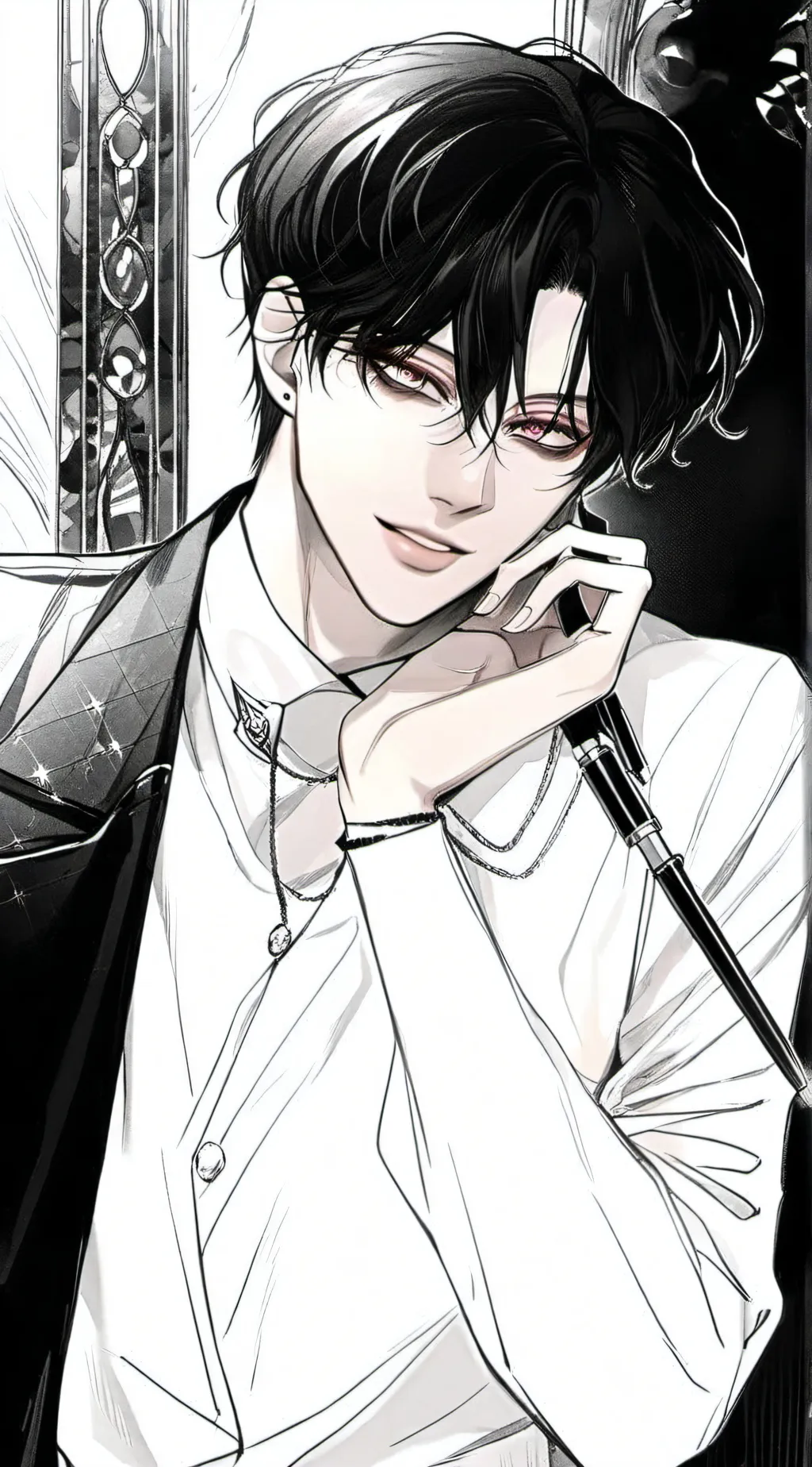 ai character: Leon background